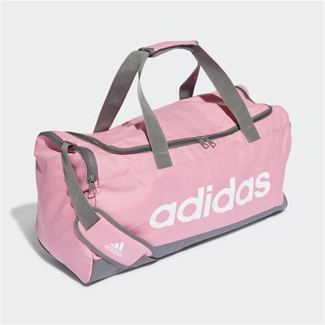 adidas pink duffle bag.